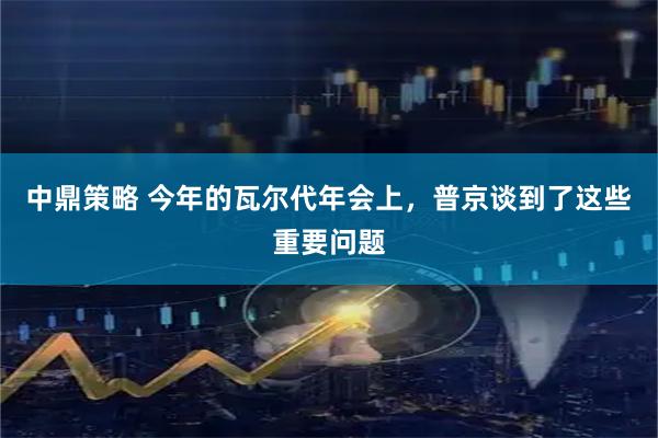 中鼎策略 今年的瓦尔代年会上，普京谈到了这些重要问题
