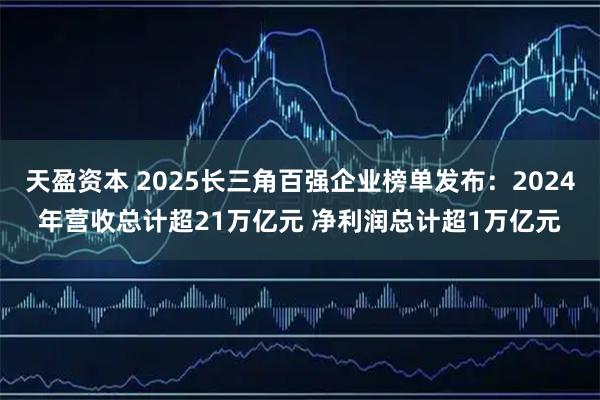 天盈资本 2025长三角百强企业榜单发布：2024年营收总计超21万亿元 净利润总计超1万亿元